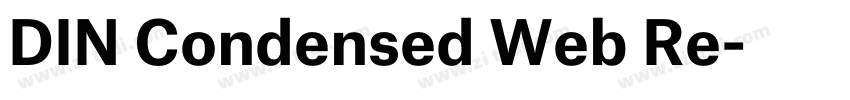 DIN Condensed Web Re字体转换
